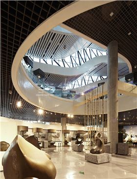 柳州奇石展覽館-鋁單板、條形鋁天花板、鋁格柵吊頂5