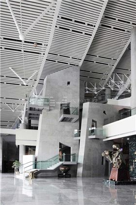 柳州奇石展覽館-鋁單板、條形鋁天花板、鋁格柵吊頂3
