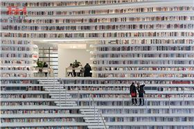 天津濱海圖書館型材方通、藝術室內鋁單板、藝術弧形鋁方通02.jpg