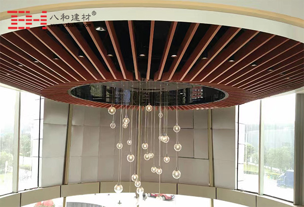 鋁方通吊頂拼裝成圓形后怎么樣？2