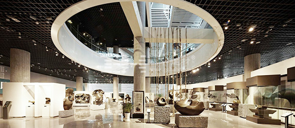柳州奇石展覽館-鋁單板、條形鋁天花板、鋁格柵吊頂4